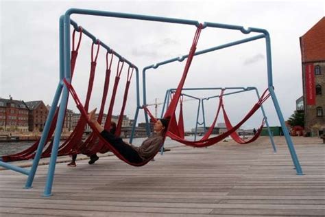 Hammock Public Seating | Public seating, Urban design, Sustainable city