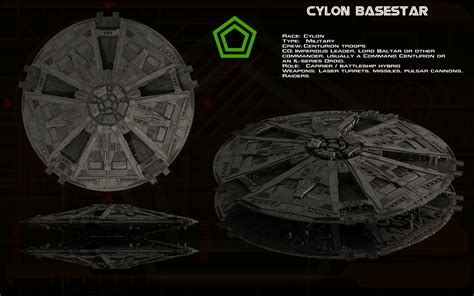 Cylon Basestar (TOS) ortho [updated] by unusualsuspex on DeviantArt