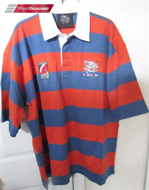 Hong Kong Rugby Union 2003 Sevens Short Sleeve Rugby Shirt XL Blue ...