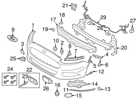 2013-2016 Ford Fusion OEM Valance DS7Z-17626-BB | OEM Ford Parts