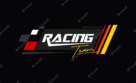 Premium Vector | Racing team logo for sport car.