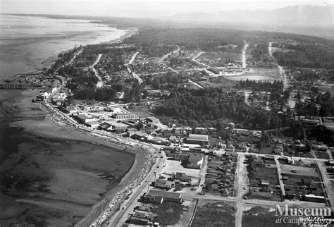 Aerial view of downtown Campbell River | Campbell River Museum - Photo Gallery