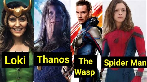 Marvel Characters Gender Swap Version - YouTube