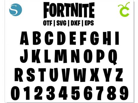 Fortnite font otf, Fortnite font svg, Fortnite letters SVG file for ...