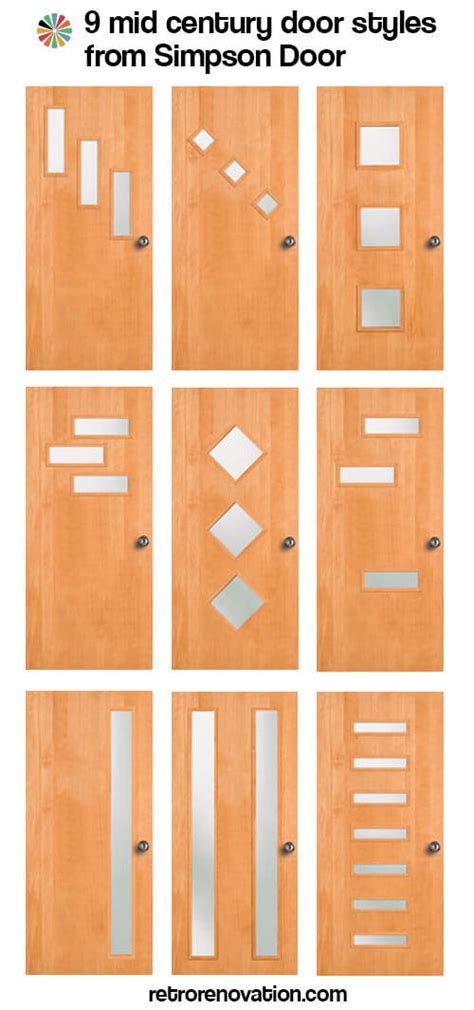 9 mid-century modern exterior door styles from Simpson Doors - Retro ...