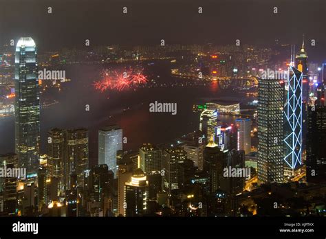 China Hong Kong Fireworks display in Victoria Harbour Stock Photo - Alamy