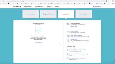 Accessing iReady Teacher Toolbox - YouTube
