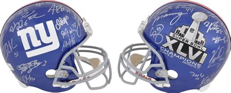 Lot Detail - New York Giants Super Bowl XLVI Team Autographed Replica ...