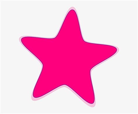 Pink Star Clip Art At Clker - Clipart Pink Star - Free Transparent PNG Download - PNGkey