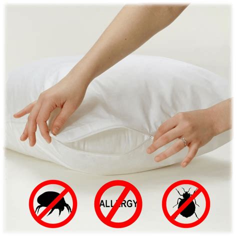 4-Pack Allersoft 100% Cotton Allergy & Bed Bug Pillow Protector Made in ...