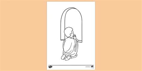 Daniel Praying Coloring Pages