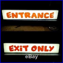 Toys R Us Vintage ENTRANCE & EXIT ONLY Iconic Building Sign 97×18 100% ...