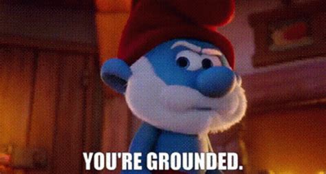 The Smurfs Papa Smurf GIF - The Smurfs Papa Smurf Youre Grounded - Descubre y comparte GIF