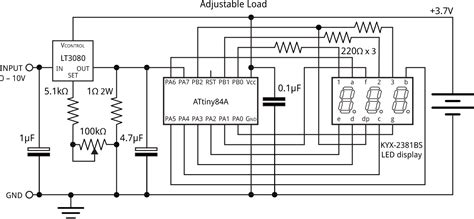 Adjustable Load powered by LT3080 Regulator - Electronics-Lab.com