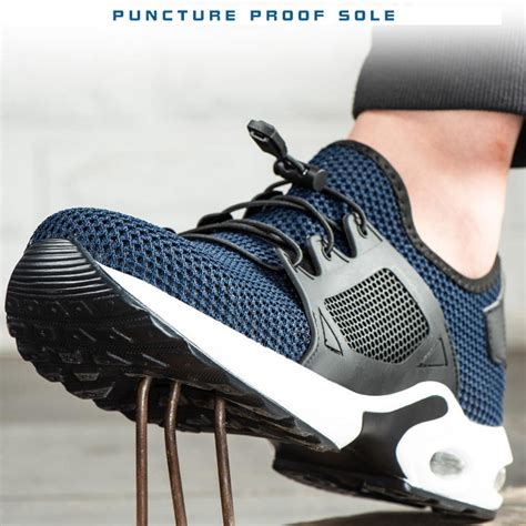 Men Steel Toe Breathable Anti-Slip Puncture Proof Lightweight Safety Work Shoes | Shoes mens ...