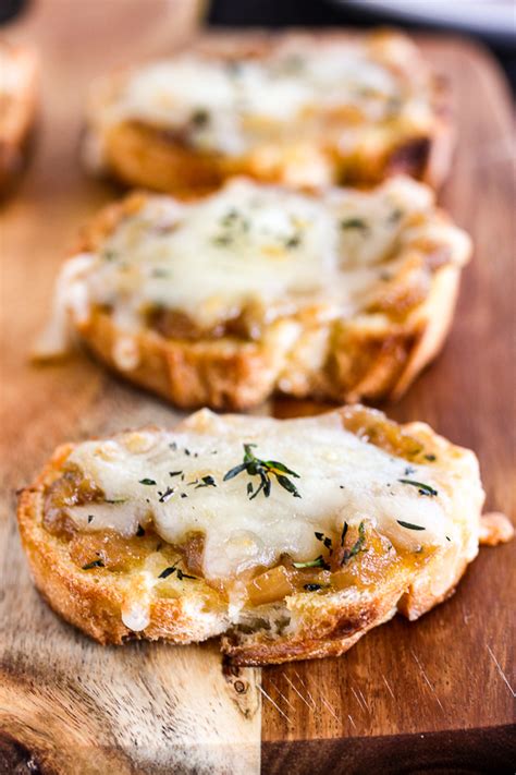 French Onion Cheese Toasts - Lisa's Dinnertime Dish