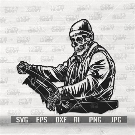 Semi Truck Driver Skull Svg Way to Under World Clipart Ride to Die Cut File Ghost Driver Stencil ...