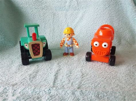 BOB THE BUILDER TOY BUNDLE Travis The Tractor & Dizzy The Cement Mixer ...