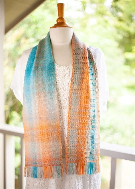 Castaway Woven Scarf Pattern - Hill Country Weavers