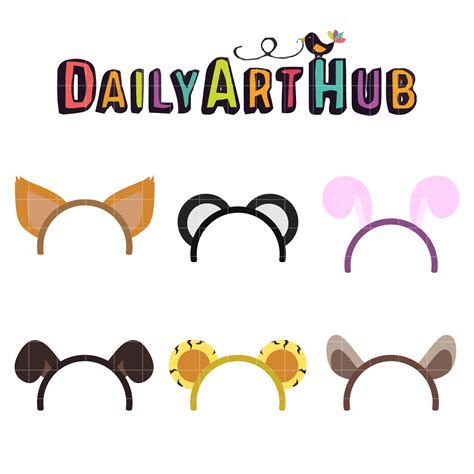 Animal Ears Clip Art Set – Daily Art Hub // Graphics, Alphabets & SVG