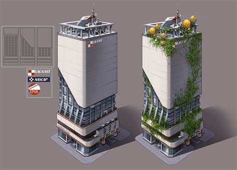 Modern Building Concept Art