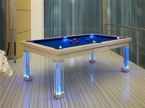 STAINED White - LUXURY DINING POOL TABLE