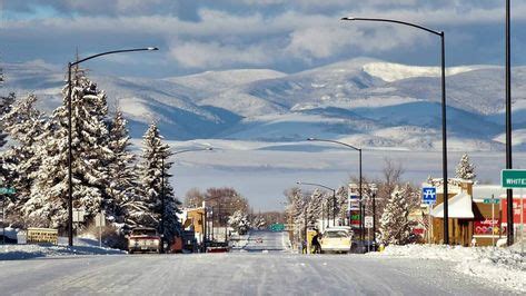 Main Street in the Winter, White Sulphur Springs, MT | White sulphur ...