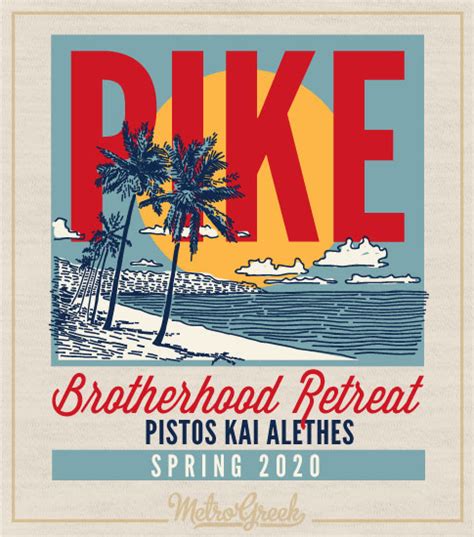 2125 Pike Fraternity Rush Shirt Beach Poster | Metro Greek