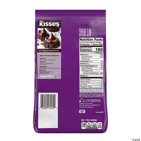 HERSHEY'S KISSES Dark Chocolate Candy, Party Pack, 32.1 oz | Oriental Trading