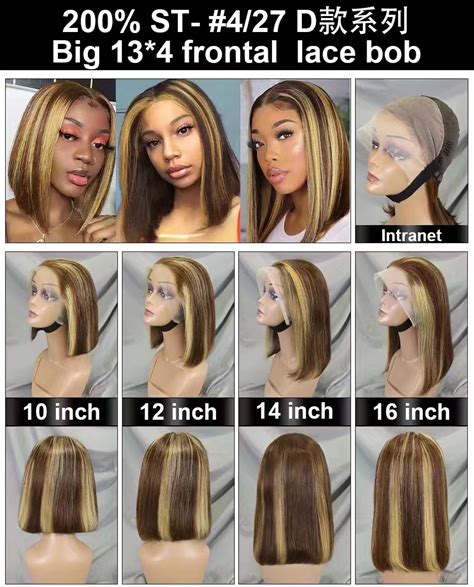 Cheaper Price 13X4 Lace Frontal 200% Density Human Hair Bob Wig - China Human Hair Wig and ...