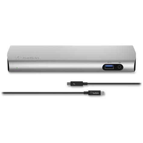 Best Buy: Belkin Thunderbolt 2 Docking Station Brushed Aluminum F4U085TT