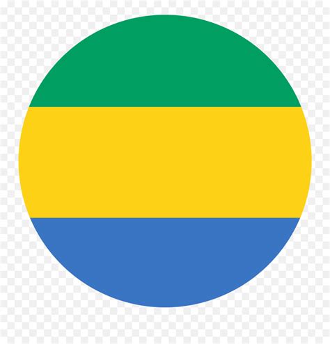 Gabon Flag Emoji - Gabon Flag Circle,Us Flag Emoji - free transparent ...