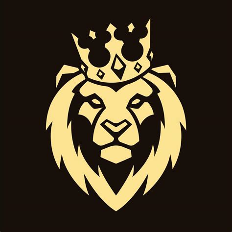 Lion in Crown Vector Mascot 331504 Vector Art at Vecteezy