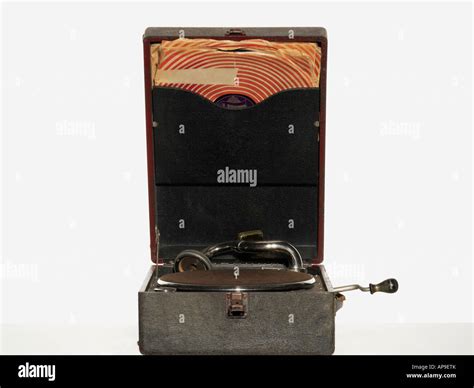 Vintage record player Stock Photo - Alamy