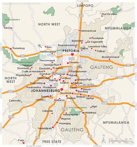 Towns / cities / reserves with establishments listed - click on name to view.