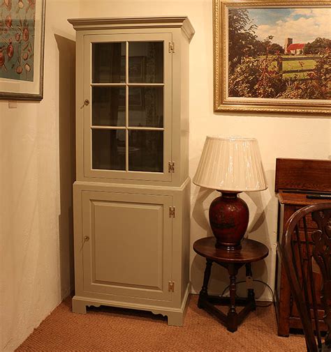 Hand Painted Low 2-Door Storage Cupboard