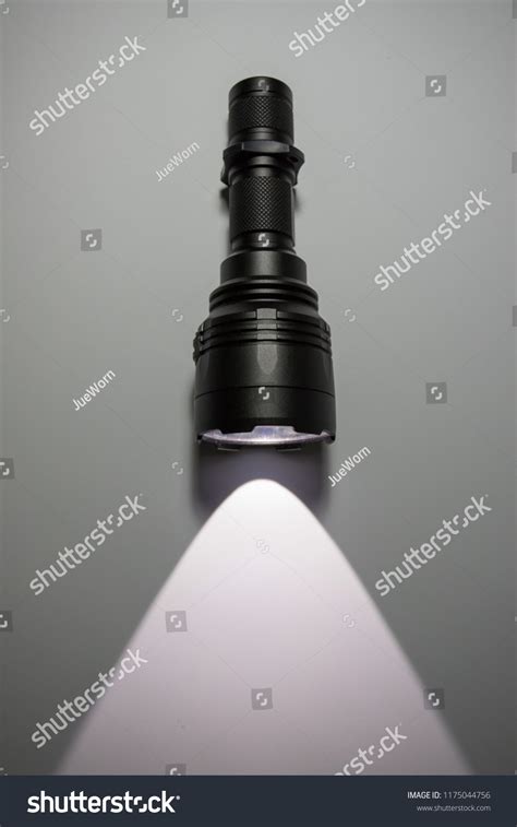 Flashlight Beam Light Darkness Tacktical Led Stock Photo 1175044756 ...