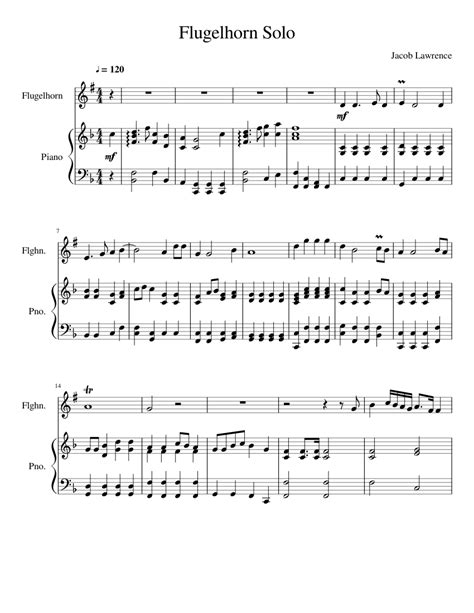 Flugelhorn Solo Sheet music for Piano, Flugelhorn (Solo) | Musescore.com