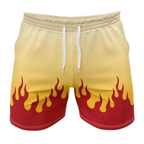 Kyojuro Rengoku V2 Demon Slayer Gym Shorts - Otaku Treasure