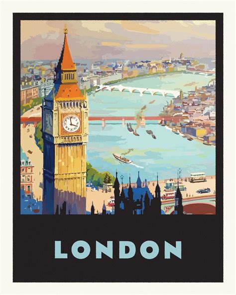 London Print Wall Art 3 Sizes: 8X10 9X12 12X16 Vintage - Etsy