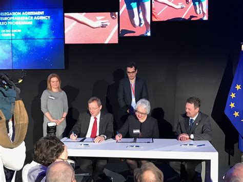 ESA - ESA signing Galileo agreements with the EC and EU GNSS Agency (GSA)