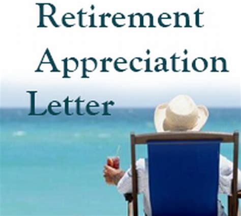 Retirement Appreciation Letter - Free Letters