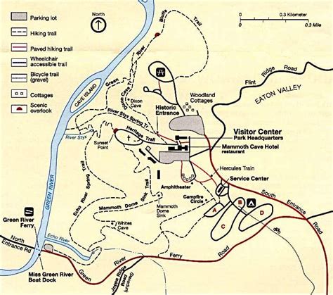 Road Map Of Mammoth Cave National Park