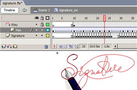 Animated signature | Flash Tutorials