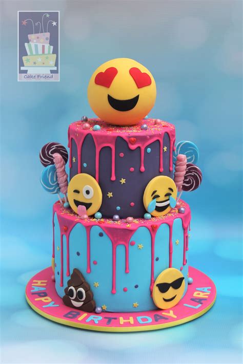 Emoji Drip Cake Emoji Birthday Cake, Emoji Cake, Slime Birthday, Birthday Cake Girls, Free ...