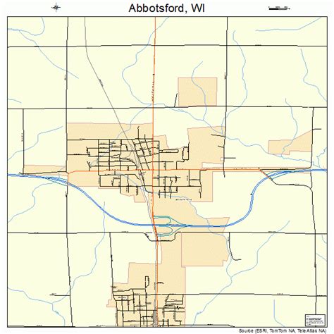 Abbotsford Wisconsin Street Map 5500100