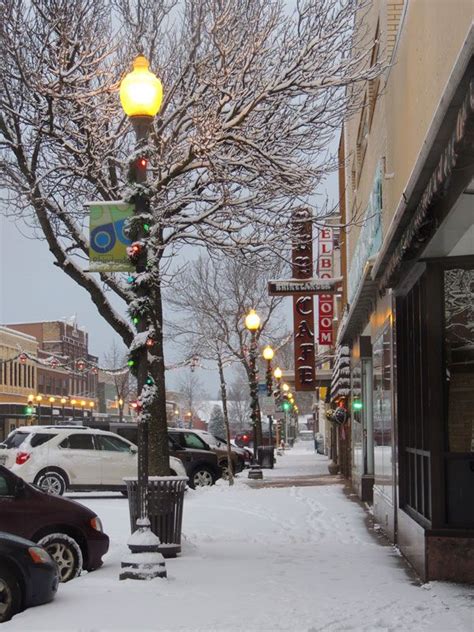 Downtown Rhinelander, WI in December. Photo by Sandy Buss. | Rhinelander, Rhinelander wisconsin ...