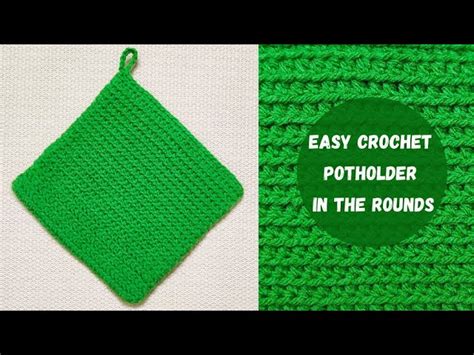 Easy Double Thick Crochet Potholder Pattern • Free Crochet Tutorials ...