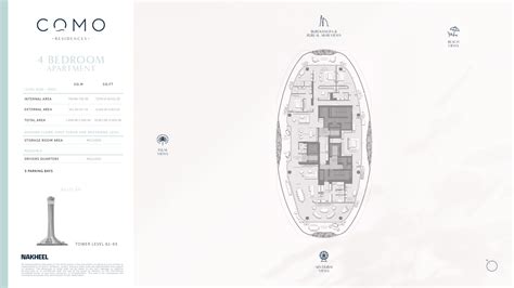 Como Residences Floor Plans at Palm Jumeirah Dubai