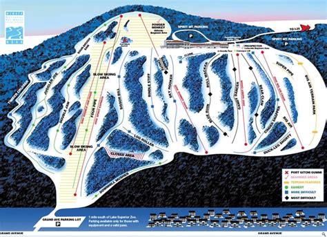 Spirit Mountain Trail Map | Liftopia